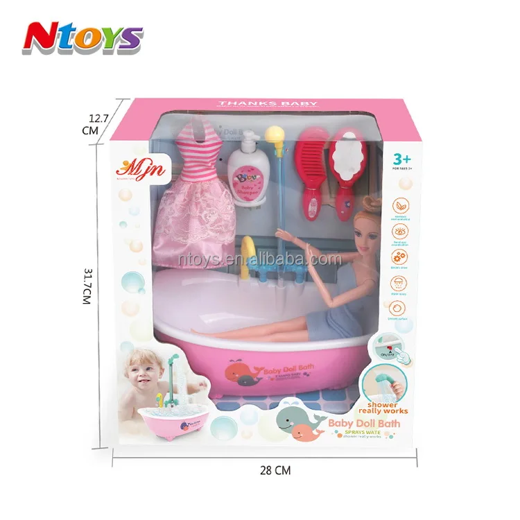 11.5 Inches Munecas De Juguete Dolls for Girls Mini Toy Bathtub Fashion Doll