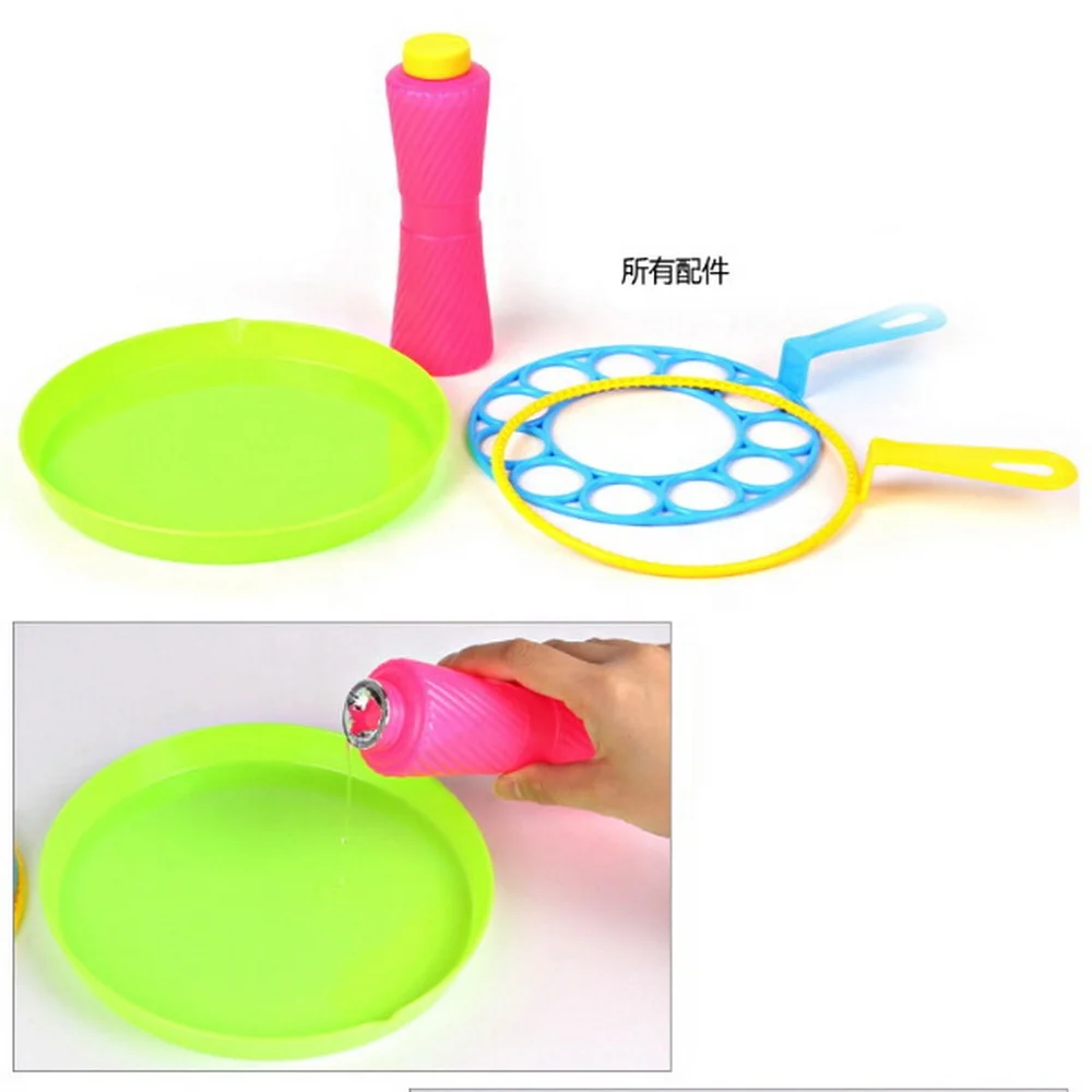 Summer Plastic Toys Magic Super Soap Bubble Set Big Bubble Wand