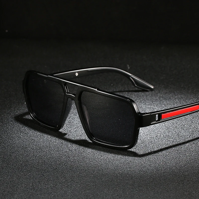 Retro outdoor driving men sunglasses TR90  polarized sport sunglasses uv400 custom sun glasses for men