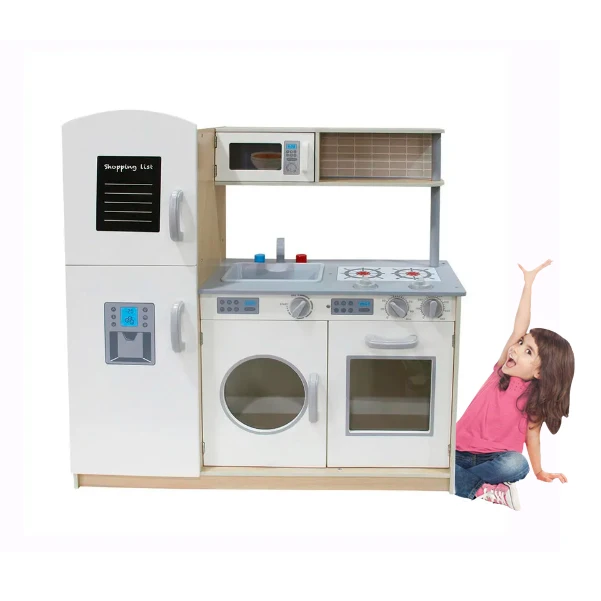 Wholesale kids pretend play preschool wooden big kitchen set toy toys educational toys wooden for children 3+