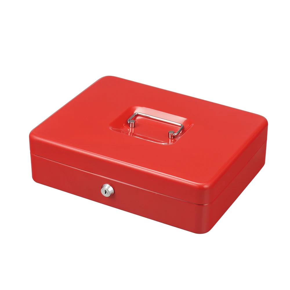12-inch money box with 5 compartments suitable for home community use modern style cash box