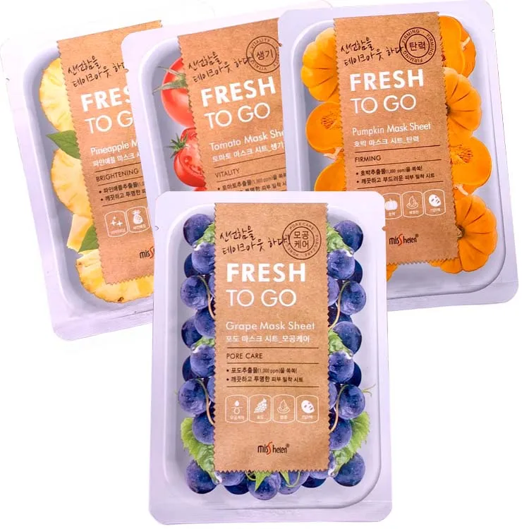 Wholesale Moisturizing Deep Cleansing Firming Plant Extract Korean Facial Sheet Mask