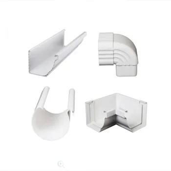 Housing Construction Roof Drainage System Downpipe Rain Gutter Accessories Pvc Downspout