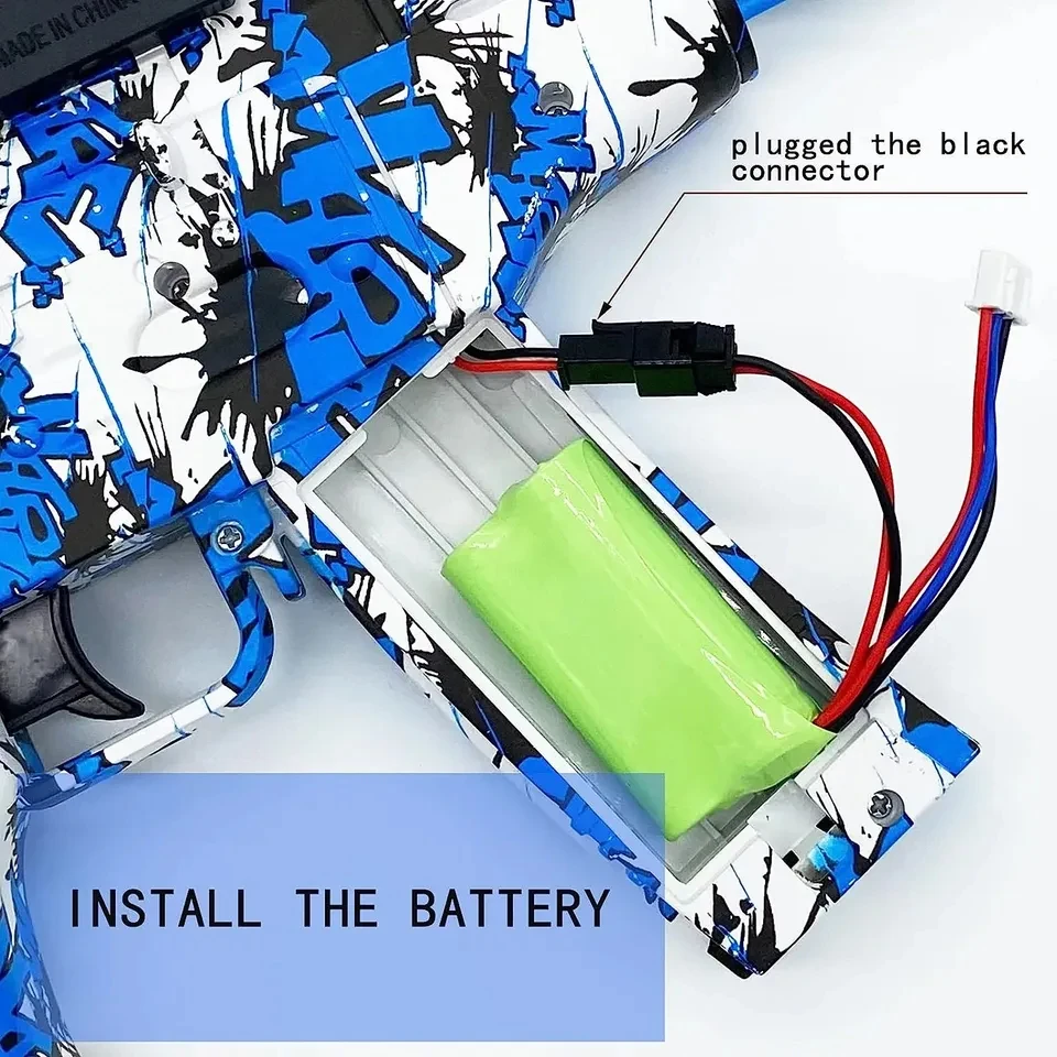 Factory print logo OEM m416 splatrball gel AK MP5 blaster gun gel electric splatter ball pistols water bead soft bullet guns toy