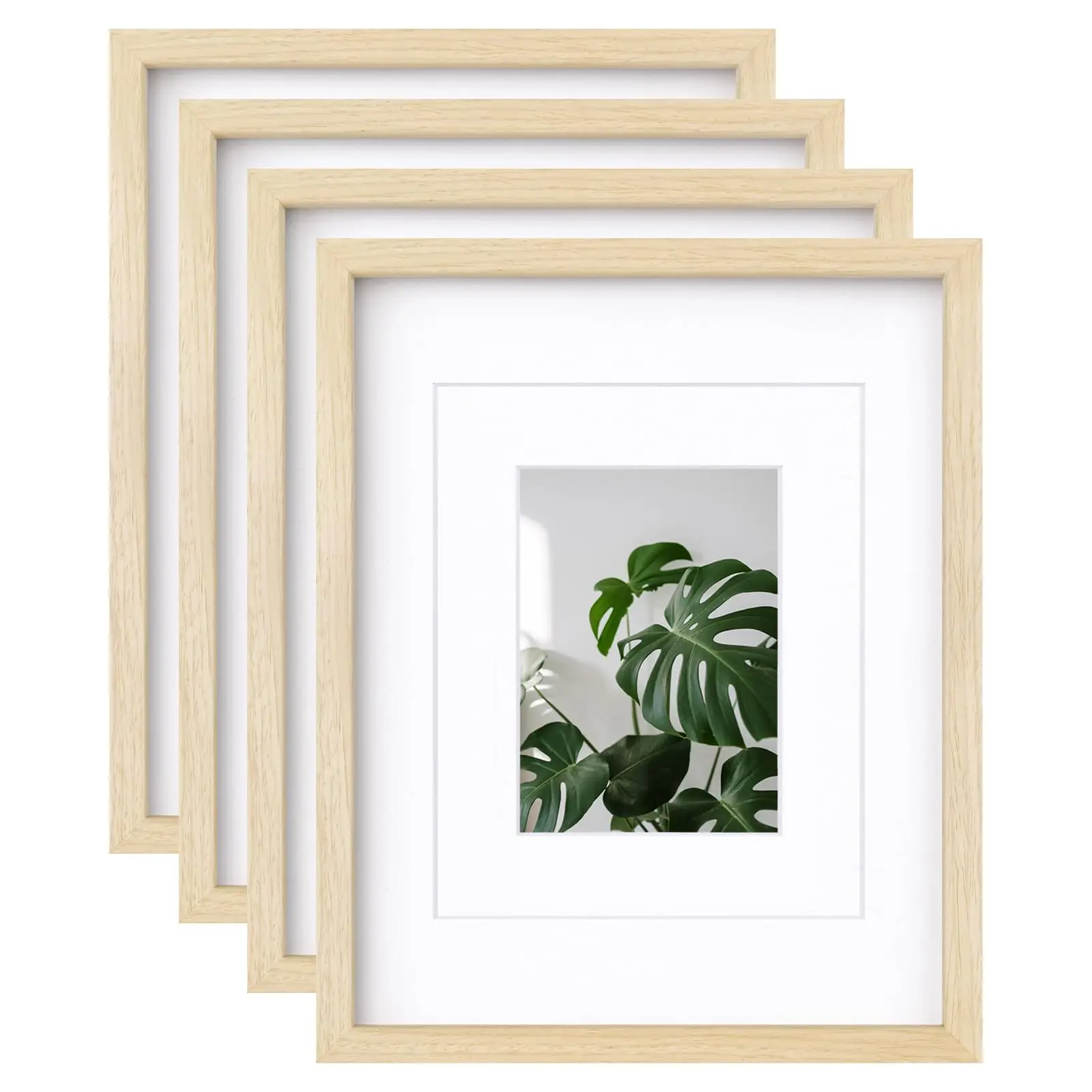 11x14 Picture Frames White Covered by Plexiglass for Table Top and Wall Mounting Horizontally or Vertically Display