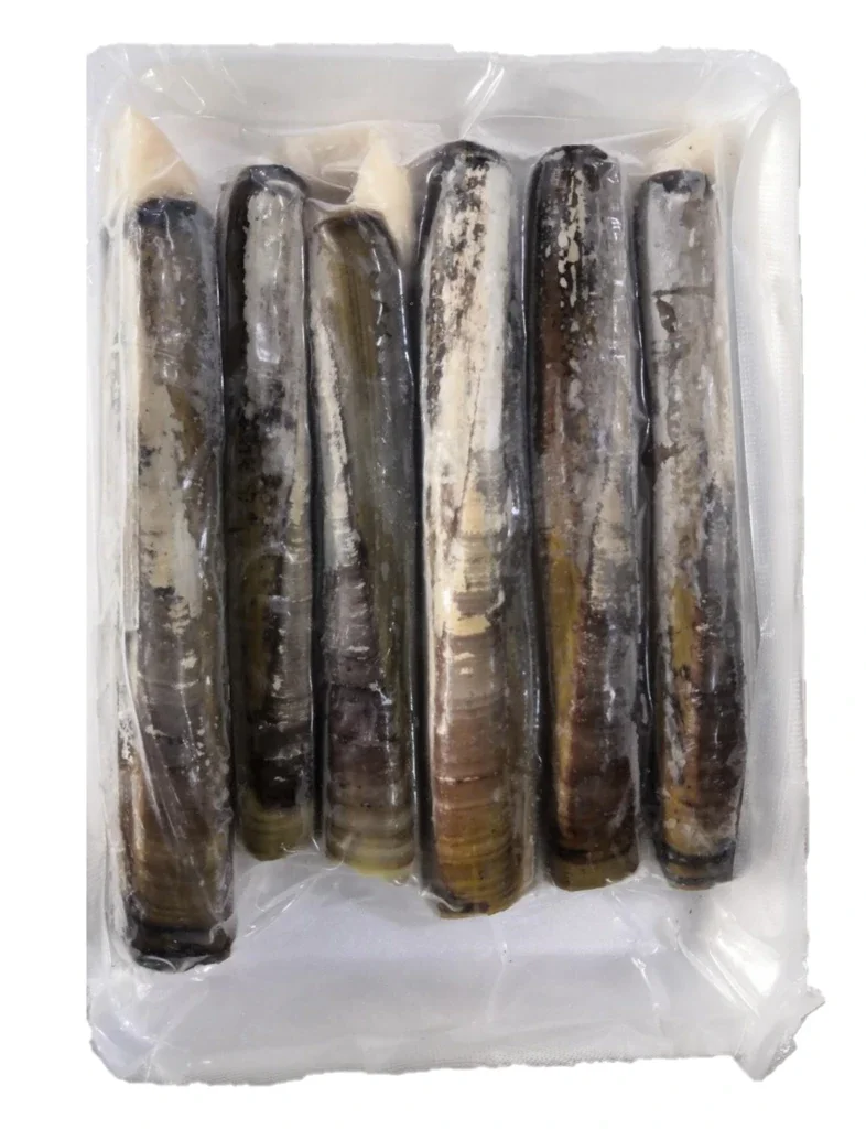 
IQF Frozen Vacuum Packed Razor Clam with cheap price and no sand 