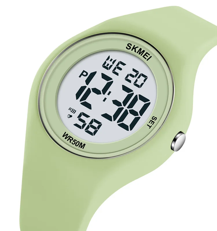 SKMEI 2317 beautiful guangzhou girls digital watch original Silicone strap Luminous calender vintage Casual Montre Femme