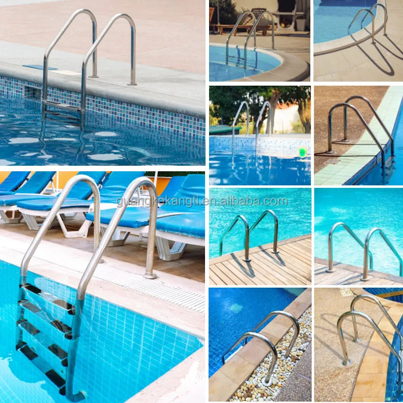 Ready to ship swimming poo ladder with 304 Stainless Steel  2steps /3steps/4steps/5steps SL ladders