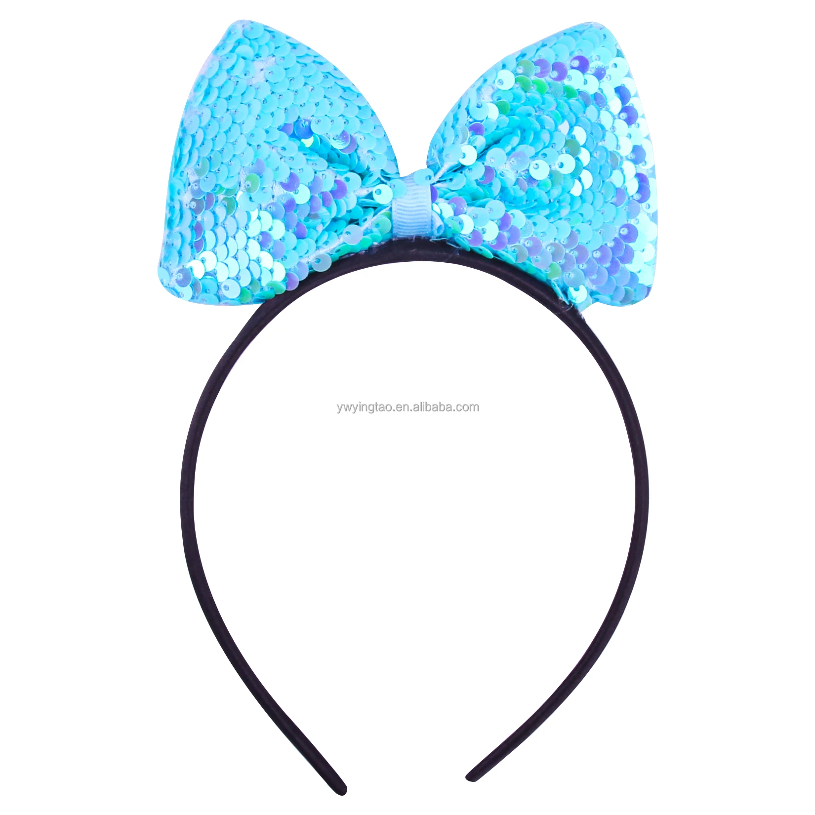 
Candygirl Sequin Bow Hairband Party Princess Hair Accessories For Girls Holiday Birthday Gift 2021 New Design 