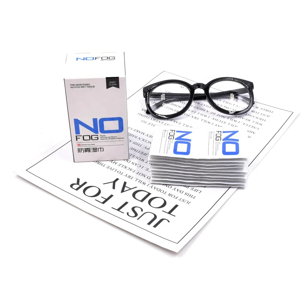 Bestpackaging AntiFog glasses Lens Cleaning Wipes anti fog spectacle clean tissues  Anti Static phone Screen Wipes