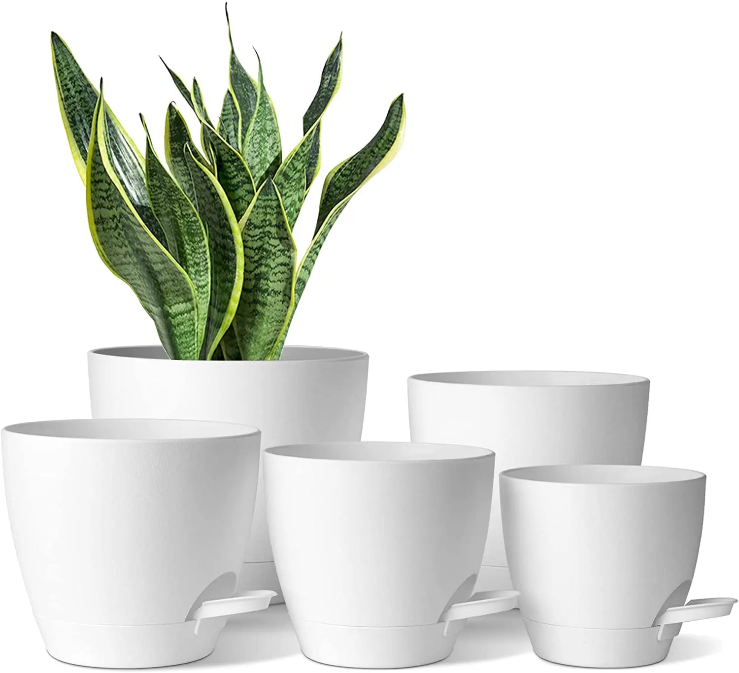 Bottom Watering Plant Pots succulent plant flowerpots planters for Indoor Plants Flower Pot with Water Level Indicator