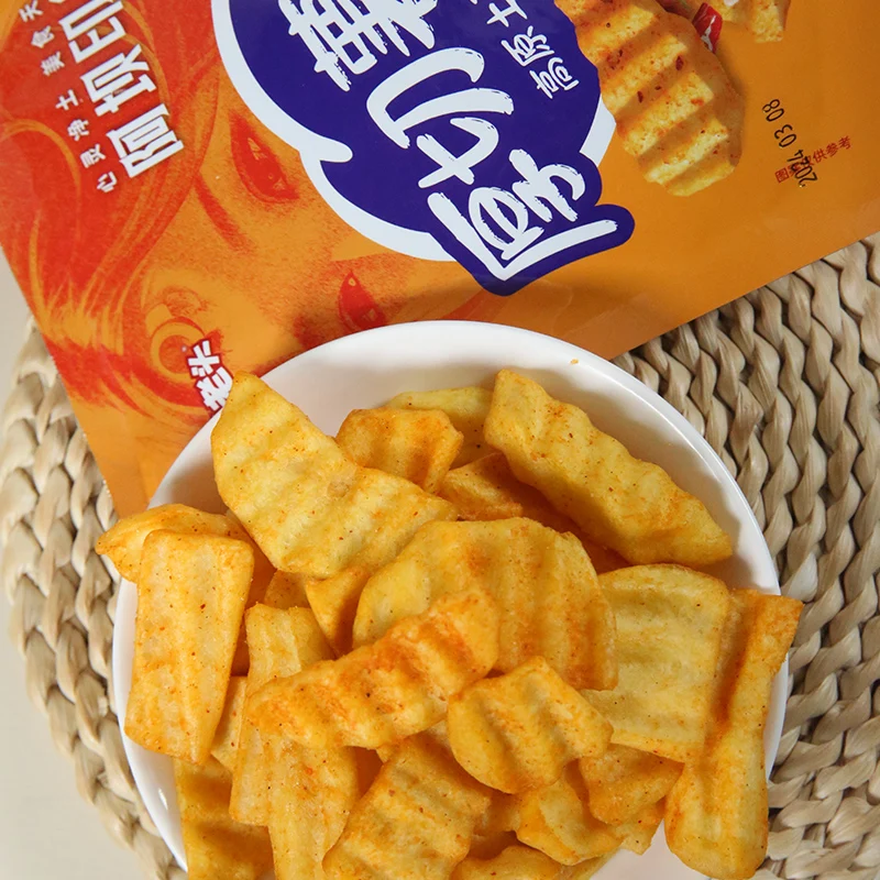 Uncle Pop Wholesale Grain Snacks Takis Chips Thick Cut Potato Chips Crispy Snacks Spicy Flavored Chips