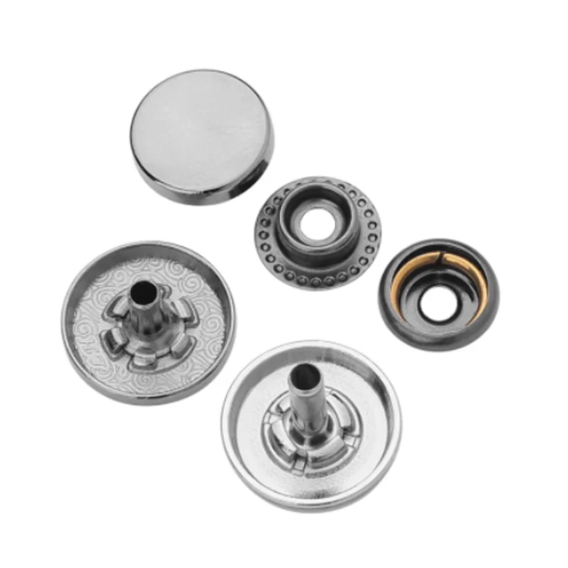 Press snap buttons waterproof four part snap fastener custom snap buttons set for clothes