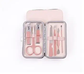 Hot 7 Pcs/set Gold Nail Clipper Set Stainless Steel Professional Beauty Manicure Tool Set Dead Skin Cut Pedicure Kit