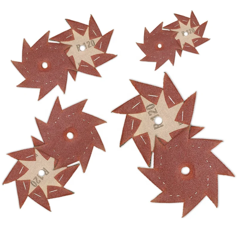 5Inch 125mm Octagonal Abrasive Sandpaper Sanding Disc sand disc for wood deburring or polishing