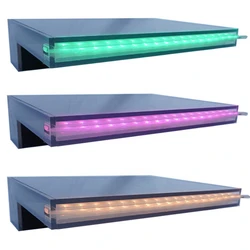 Free Sample Home Decoration Artificial Indoor Mini Glass Wall Mounted Waterfall,Artificial Glass Pool Waterfall Indoor