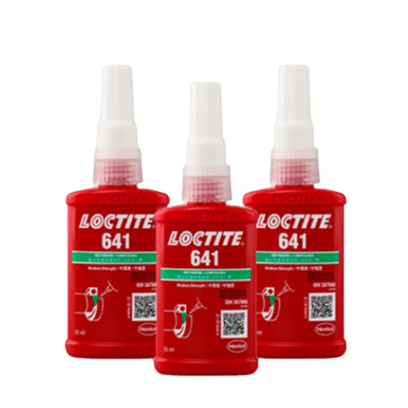 original Loctite 641 50ml  yellow liquid glue medium strength superglue  Retaining compound for retaining assembling