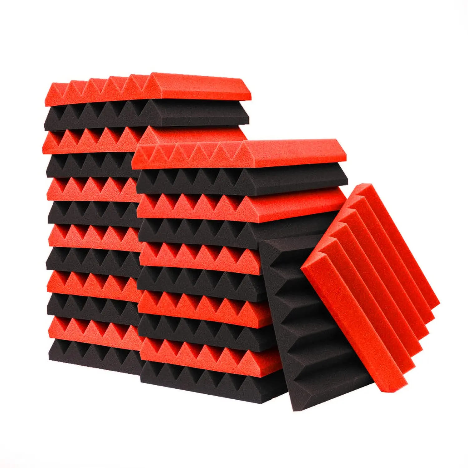 Foshan Custom Design Portable Install Self-Adhesive 60X60Cm Soundproof Wall Fiber Polyurethane Wedges Acoustic Foam Panel