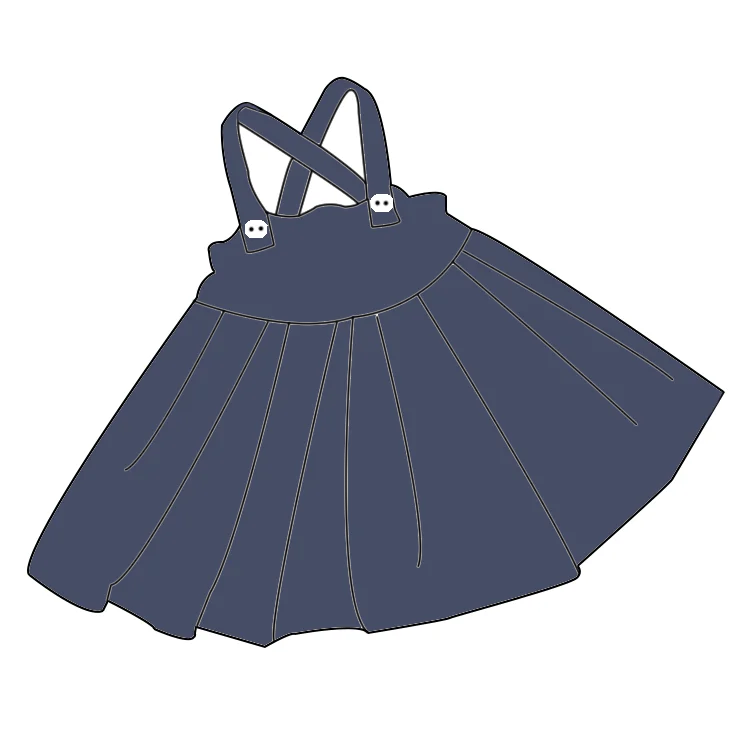 Autumn Winter Collection High Quality Solid Corduroy Midi Dress Baby Girls Comfortable Fashionable Plus Size Sweet Hot Selling