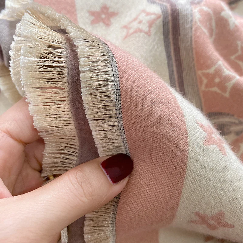 2022 TAOXI Designer Colorful Wrap Reversible Wool Cashmere Scarf Shawl Plain women Luxury Winter Scarf Cashmere Pashmina Shawl