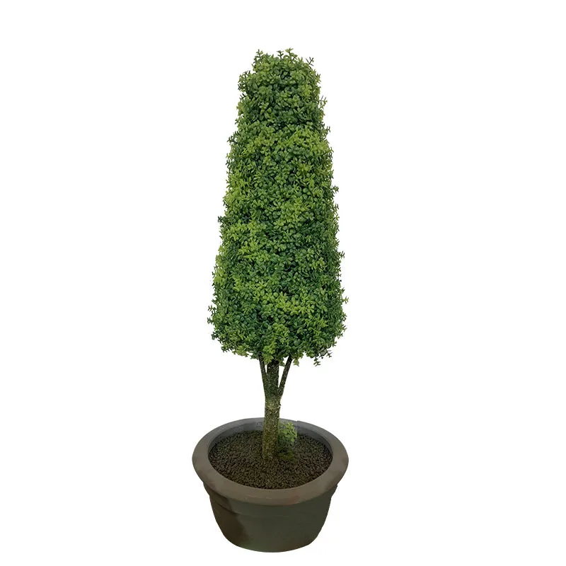 Uv Resistant Faux Cypress Topiary Spiral Boxwood Ball Pine Artificial Cedar Tree Outdoor
