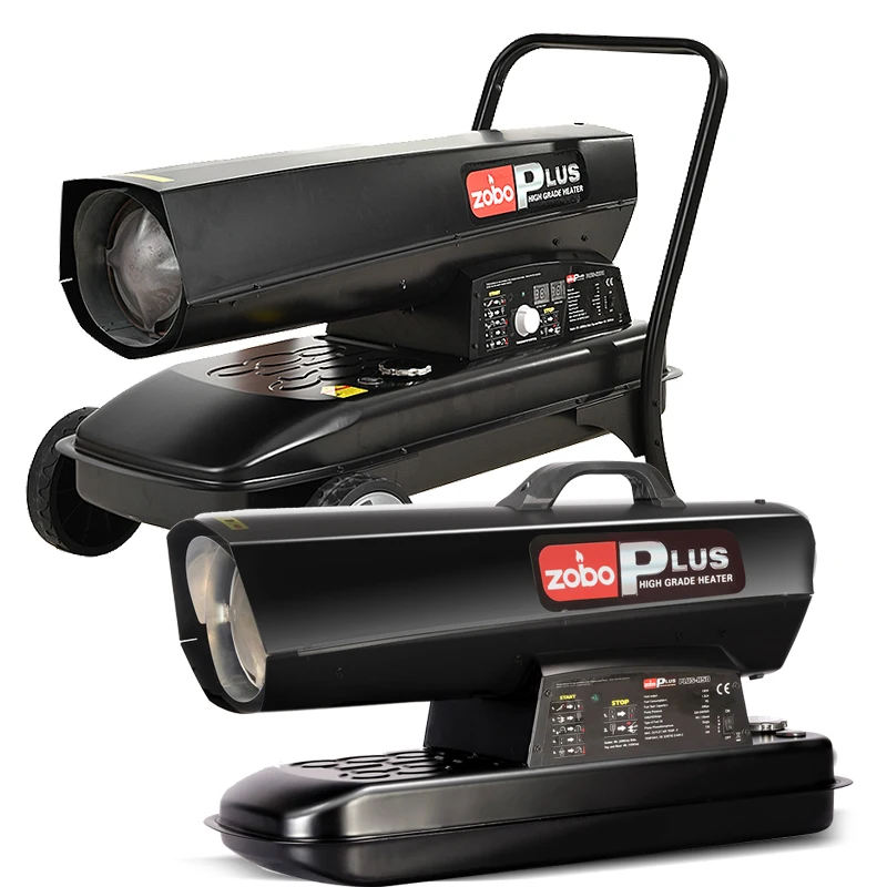 
ZOBO 30KW Stainless Steel Portable Greenhouse Kerosene Heaters Brooder Diesel Blower Chicken Poultry Farm Equipment 