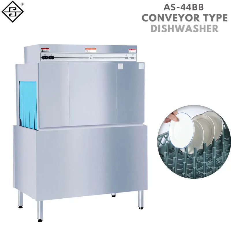 Wholesale Kitchen Automatic Commercial Dish Washer Machine Tunnel Conveyor Type Dishwasher for Restaurant