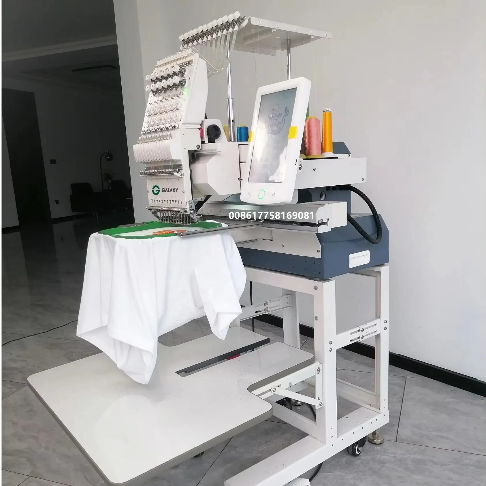 POPULAR MODEL  GALAXY SUPER-BOY 1201 ONE HEAD HAT T-SHIRT GARMENTS GOLF TRAVEL BAG PILLOW SHOES COMPUTERIZED EMBROIDERY MACHINE