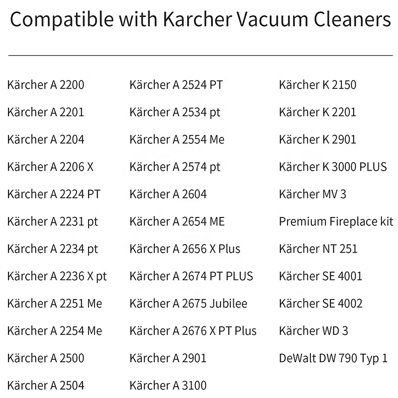 Compatible with Karcher WD3200 WD3300  WD3500 Sweeper Accessories High Quality Dust Bag