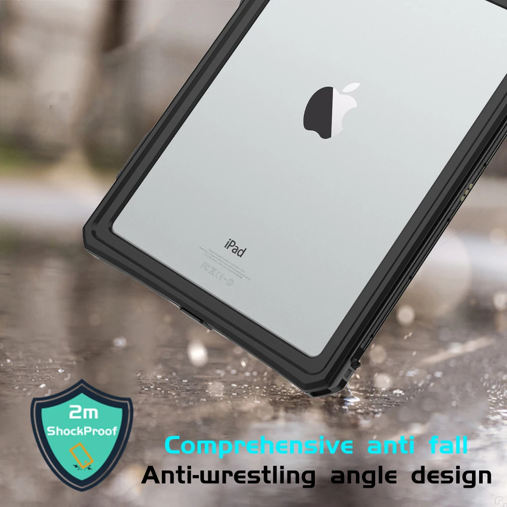  Защитный чехол для планшета водонепроницаемый ipad 7/8th 10 2 дюймов с ремешком подставкой карандашом полным корпусом
