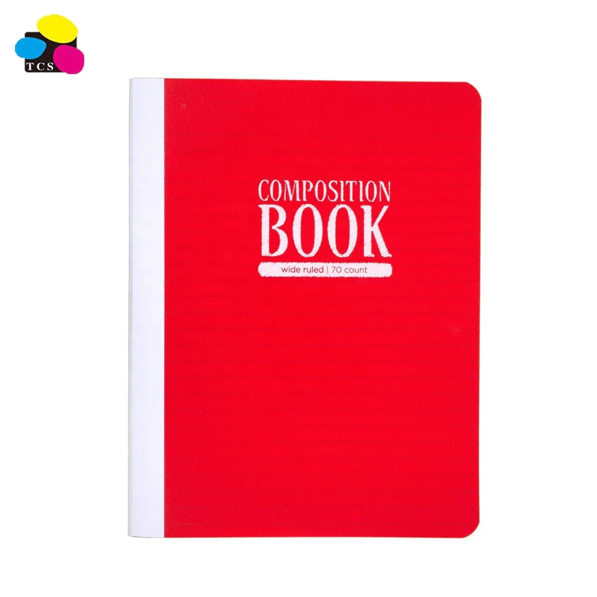 
Three-color Stone 9-3/4 x 7-1/2inches Double-sided Durable Plastic Cover 70 Sheets Wide Ruled Paper Composition Book/Notebook 