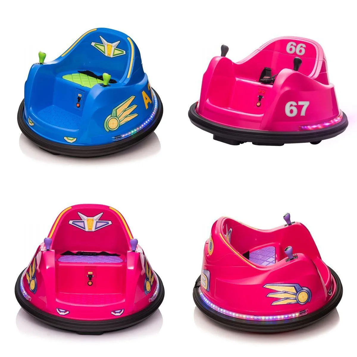 US warehouse 6v Kids Electric Ride On Cars Vehicle Toys 360 Spin Bumper Car