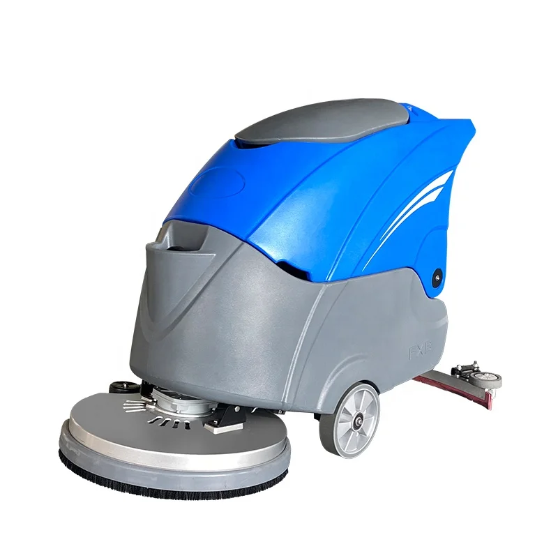 OEM 3 in 1 commercial battery powered walk behind floor cleaning machine manual single disc tile floor scrubber warehouse mall