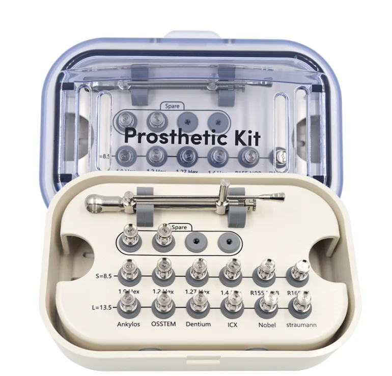 Dental Implant Universal Torque Wrench and Screw Drivers Prosthetic Kit