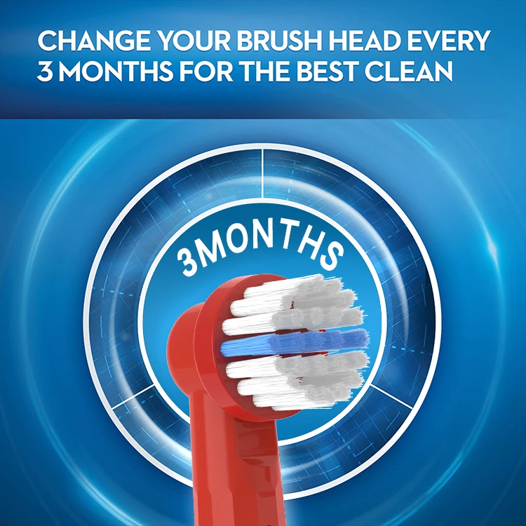 Direct selling vibrator popular massage gums plastic replacement double clean o ral-b toothbrush heads