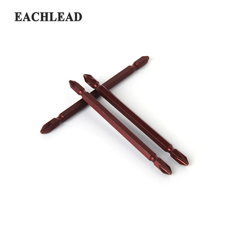 
High Quality Security Ph2 Head Type Vermilion Surface Treatment Screwdriver Bit 10pcs Set 