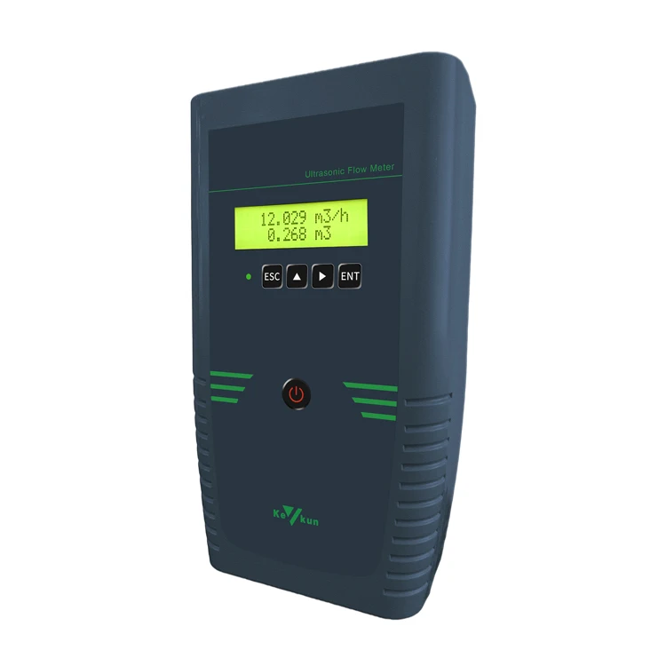 Low price  LCD display Handheld ultrasonic transmitter External Portable type ultrasonic flowmeter
