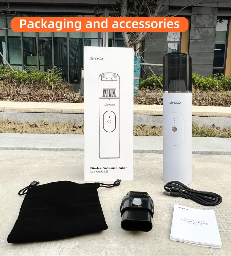 Ziyao Industry Mini wireless vacuum cleaner portable desktop handheld cordless vacuum cleaner for car