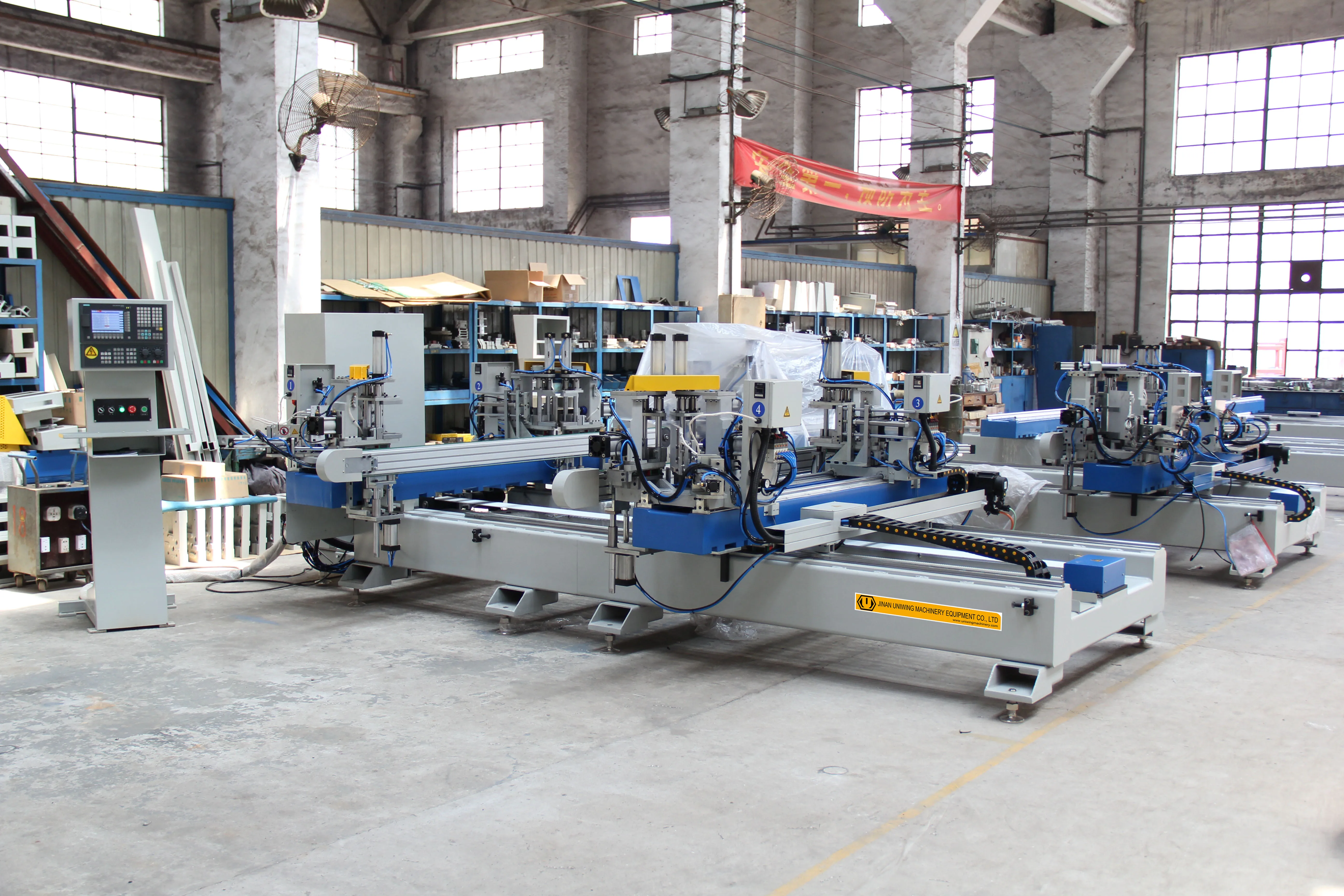 CNC Automatic Horizontal Four Point Welding Machine for uPVC window Making