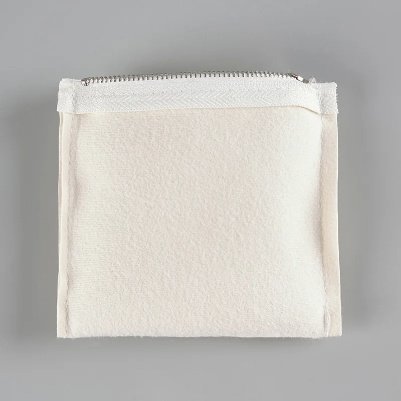 Customized Pu Leather Zipper Bag Fashion White Pu Leather Iron Zipper Purses and Handbags Wholesale Makeup Bag Jewelry Packaging