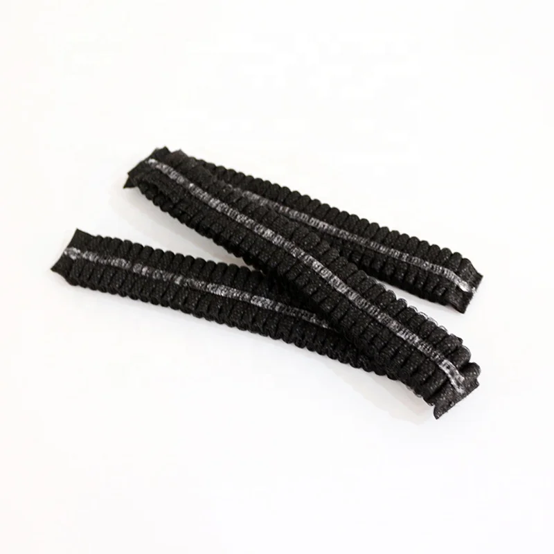 Eco friendly disposable non woven mop cap double elastic hair net for food Industry