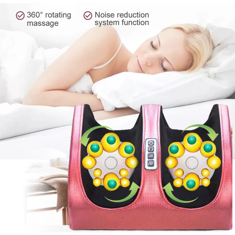 Shiatsu Electric heating Foot Massage feet Roller Equipment Deep Kneading Foot And Calf massage