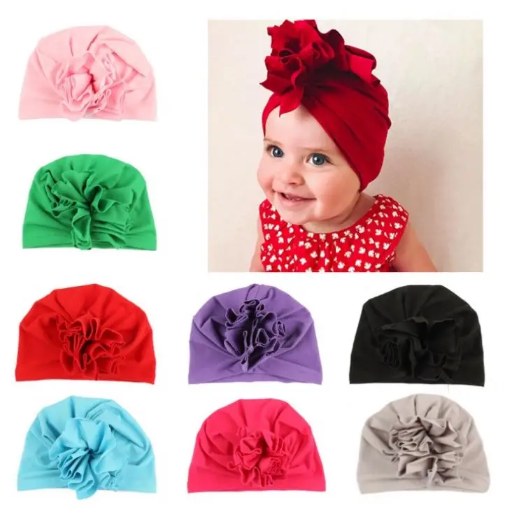 Милый тюрбан для новорожденных с индийским узлом, головной убор, повязка на голову, повязка на голову для девочек, детские аксессуары для волос, украшения, головной убор
