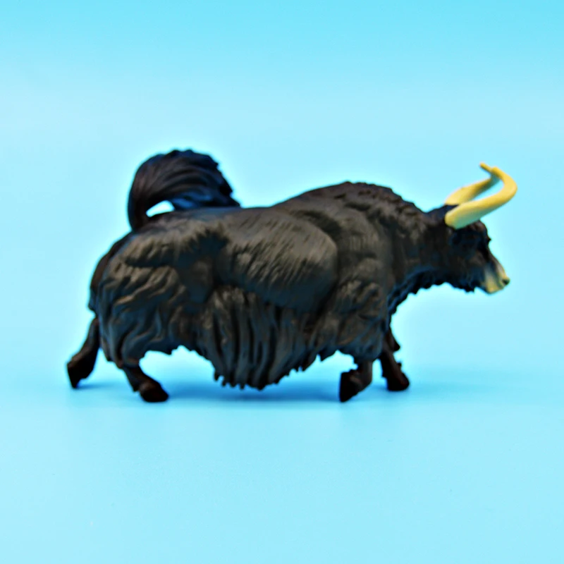 Animal toys for children rhinoceros hair cattle plastic ornaments wild animal model anti-real cattle custom-made toys