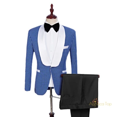 
APHACATOP 2020 New Arrival Dot Suit Sets Custom Men Wool Suits 