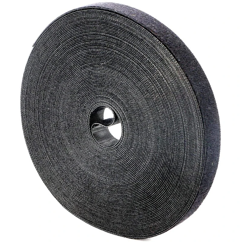 20MM Black Back To Back Hook And Loop Cable Ties Strap