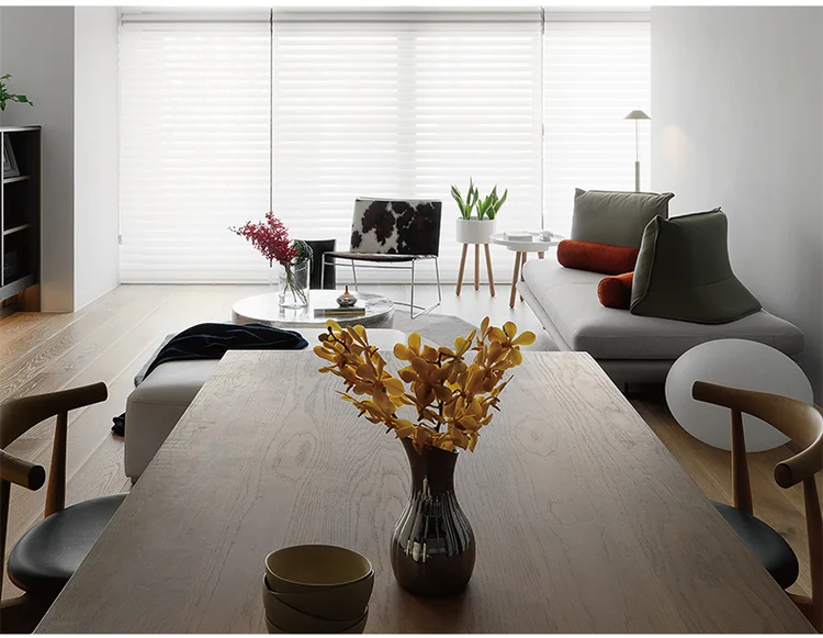 New Design Modern living room furniture table wooden top metal frame wooden dining table for Dinning Room