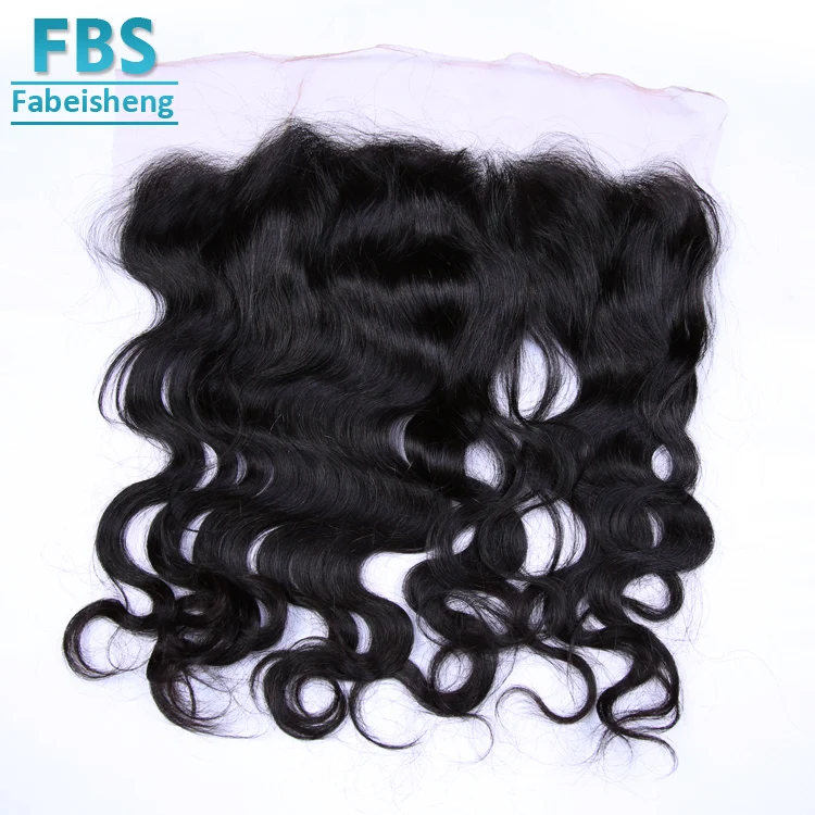 
FBS Factory Cost Price Top Quality 100% body wave remy Virgin Human Hair Bleached Knots Invisible Frontal 