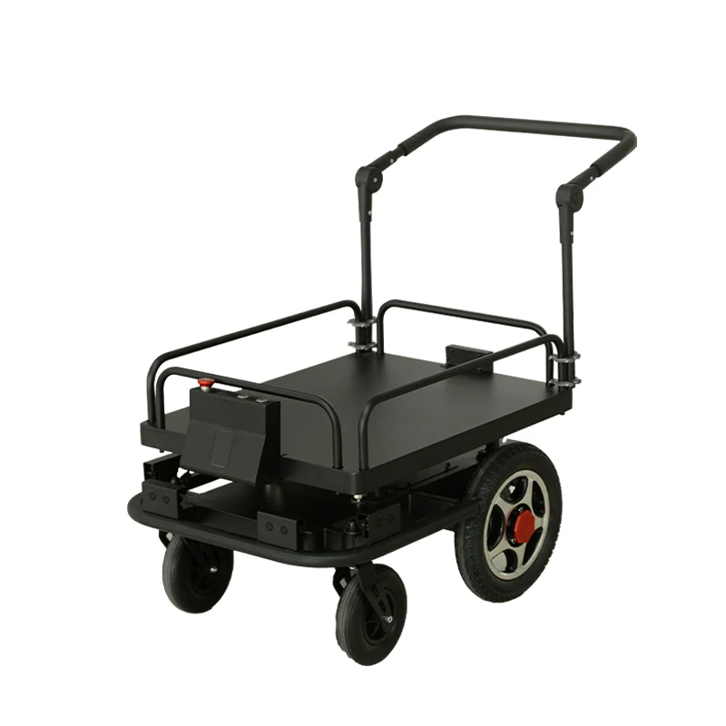 FOLO-200 Customized Industrial Convenient 4 Wheel Warehouse Transport Picking Trolley Cart Automatic Following Trolley Robot