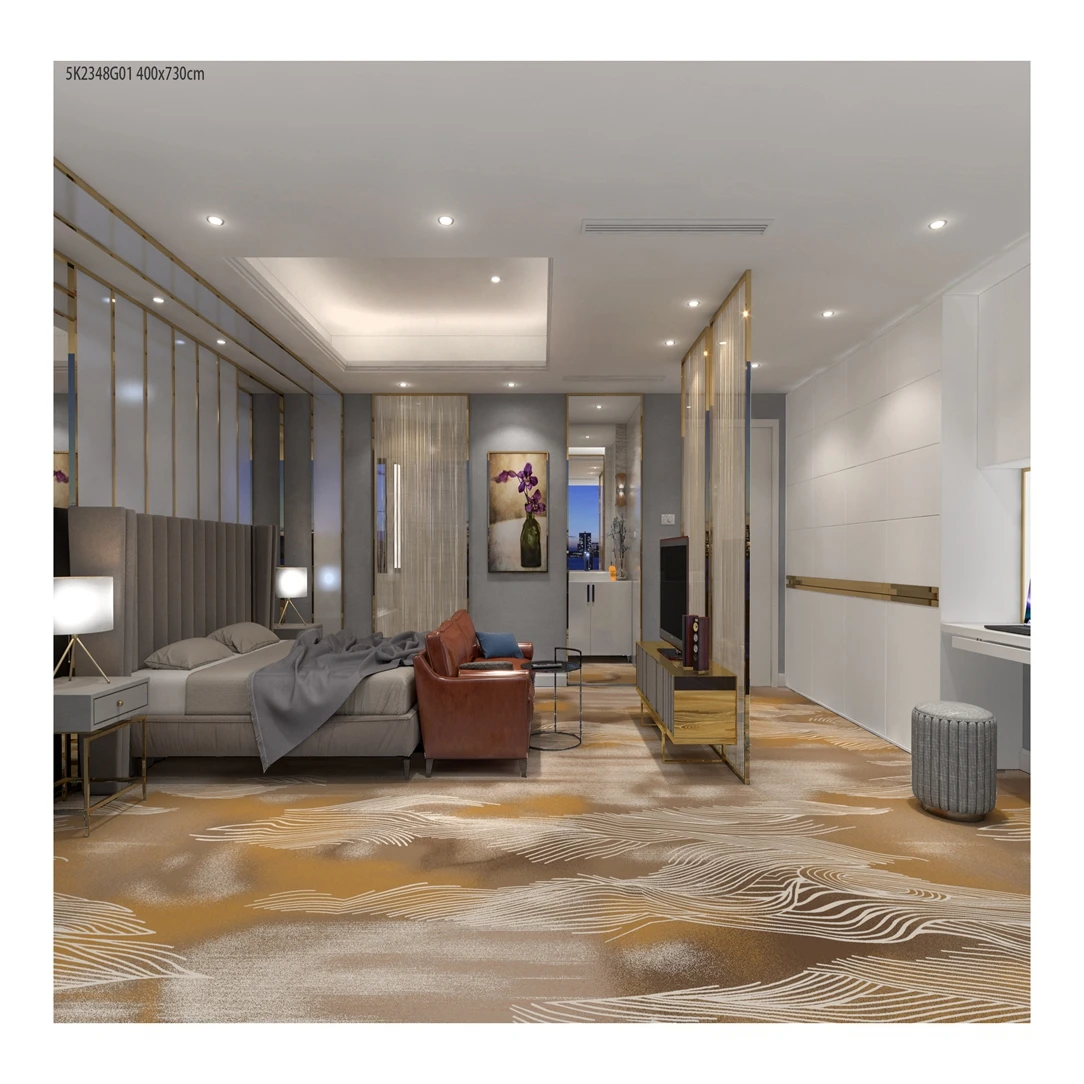 Machine Made Large Area Rugs Needle Punched Carpet Commercial Living Room Carpet